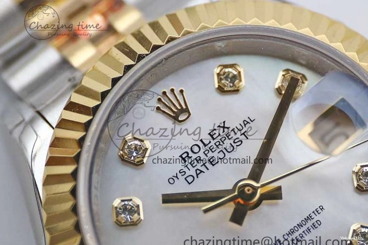 279179 TWF Best YG White SS NH05 Diamonds Bracelet Datejust Jubilee Dial 28mm Markers Edition SS on YG 0408
